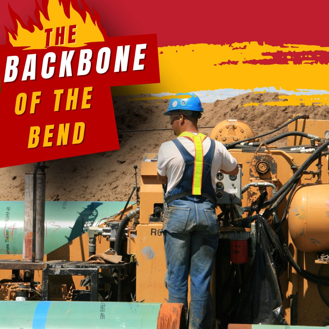 A worker operates a bending machine with text that says "The Backbone of the Bend."