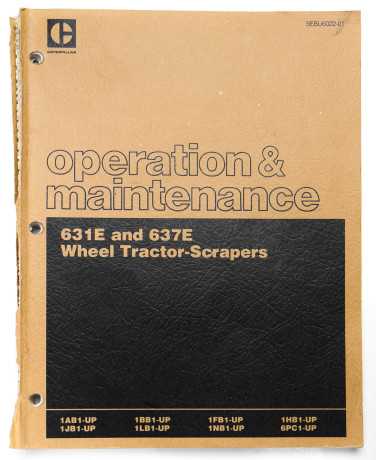 caterpillar-631e-637e-wheel-tractor-scrapers-operation-maintenance-manual-sebu6022-01-march-1986-big-0