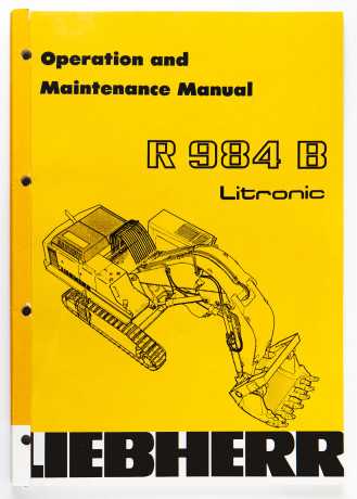 liebherr-r984-b-litronic-excavator-operation-maintenance-manual-8503555c-june-1998-big-0