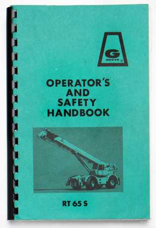 Grove RT65S Operator's & Safety Handbook Rev 1 October 1979