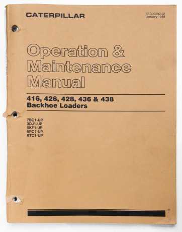 caterpillar-416-426-428-436-438-backhoe-loaders-operation-maintenance-manual-sebu6232-02-january-1989-big-0
