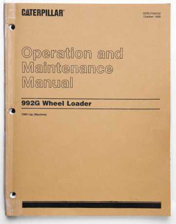 caterpillar-992g-wheel-loader-operation-maintenance-manual-sebu7009-02-big-0