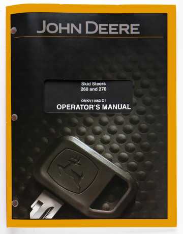 John Deere 260 & 270 Skid Steers Operator's Manual OMKV11663 C1 2007