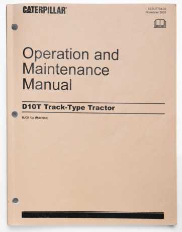 Caterpillar D10T Track-Type Tractor Operation & Maintenance Manual SEBU7764-02 November 2005