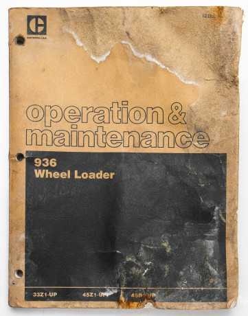Caterpillar 936 Wheel Loader Operation & Maintenance Manual SEBU5958-02 June 1986