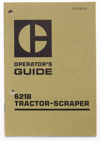 Vintage Caterpillar 621B Tractor-Scraper Operator's Guide GEG05018 March 1974