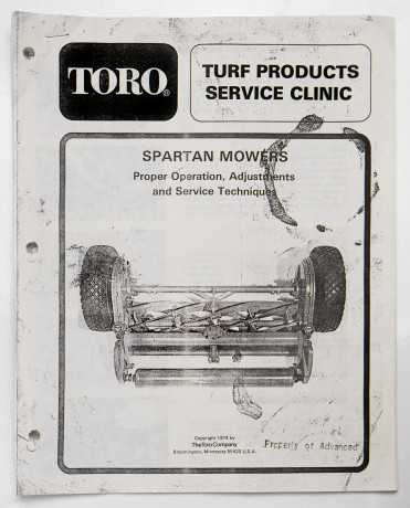 toro-turf-products-service-clinic-spartan-mowers-proper-operation-adjustments-service-techniques-v13-910-s-1974-big-0